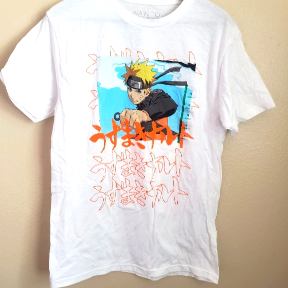 Naruto White T-Shirt Men's Medium NWT